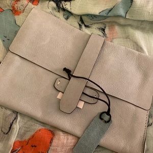 Womens Gap Pure Suede Clutch Bag